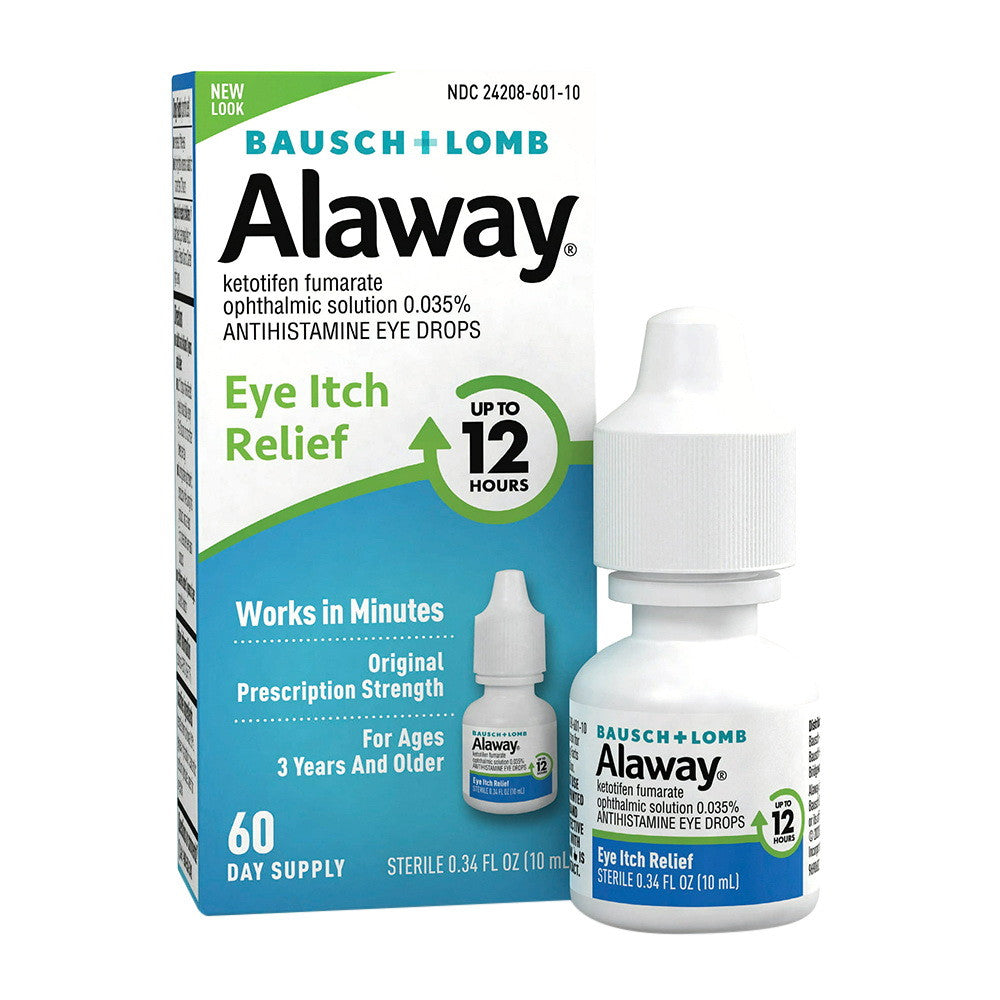 Alaway 12 hours Allergy Eye Itch Relief Drops, 0.34 Oz